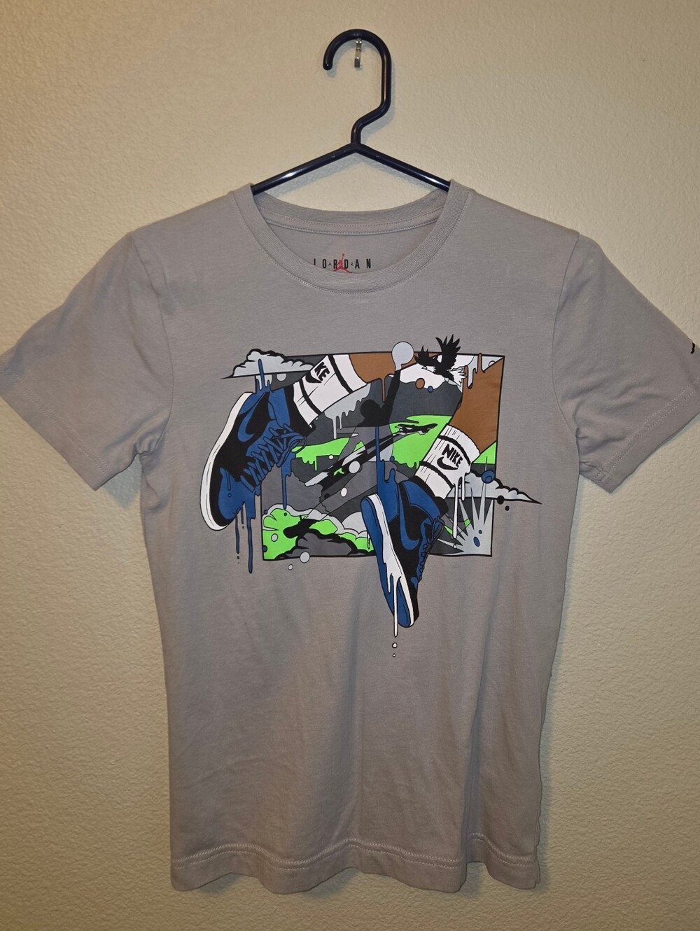 Nike - Air Jordan - Boys - Medium (8/10) - T-Shirt (Front Graphic)- Short Sleeve